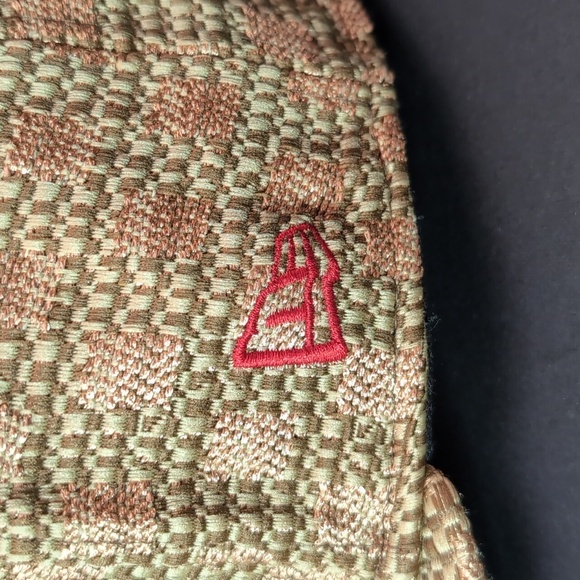 Ape/ Bape Gold Checkered 100% Wool Men's Flat Bill Fitted Hat,Size 7 1/8 57 cm. - Picture 4 of 10